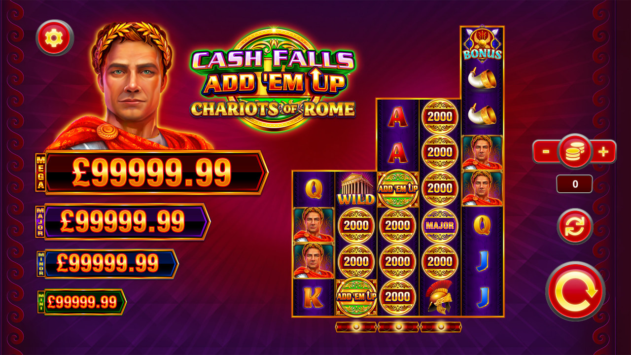 Cash Falls: Add Em Up, Chariots of Rome